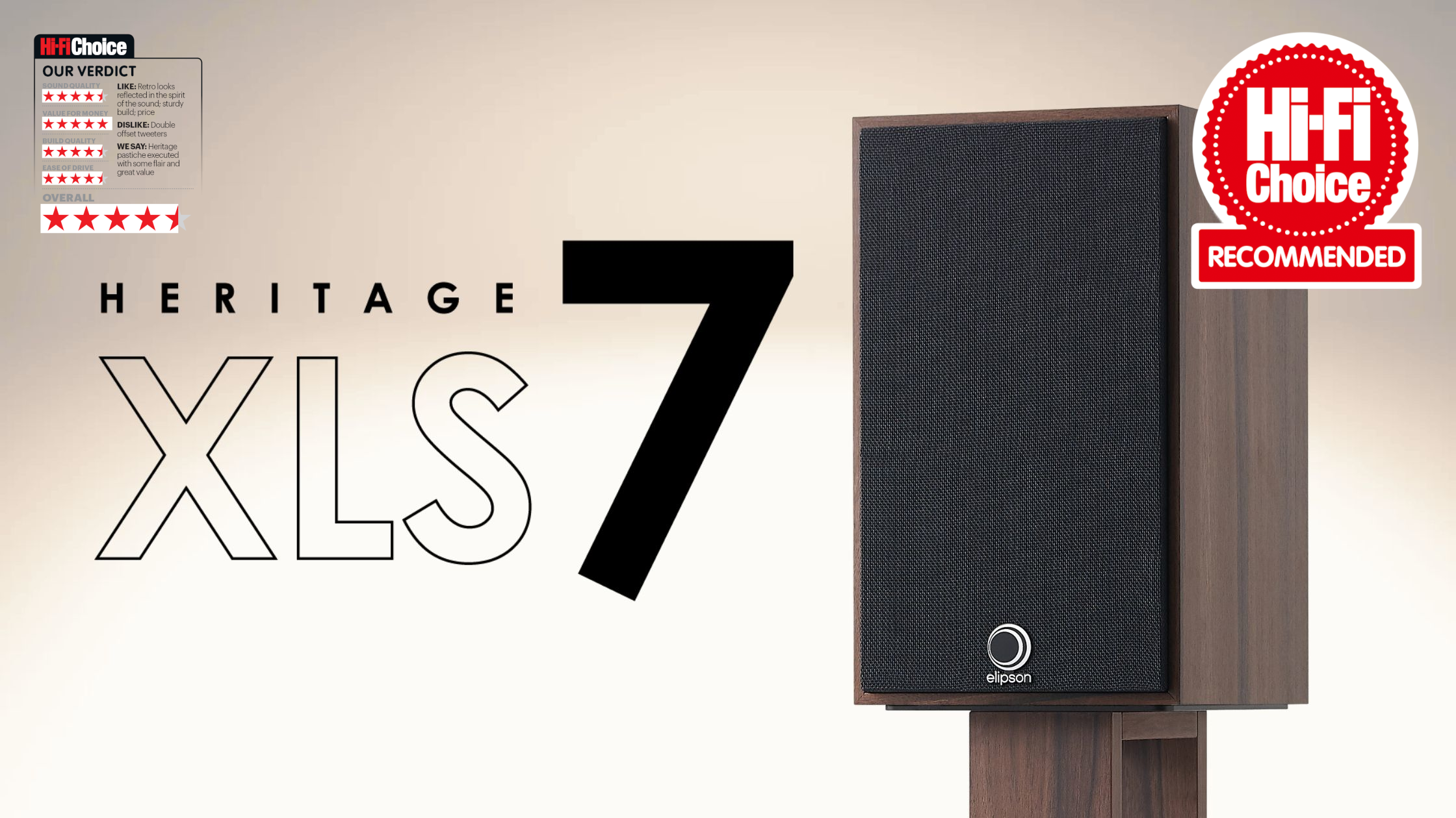 Elipson Heritage XLS 7 diffusori da stand vintage