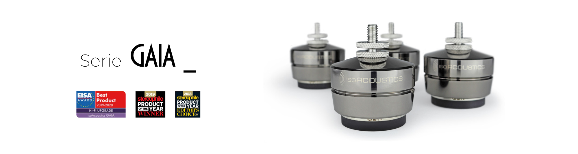 IsoAcoustics GAIA isolatori per diffusori hifi da pavimento