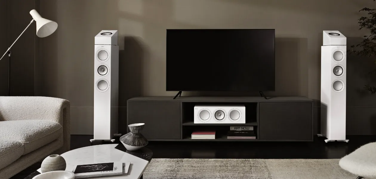 KEF R5 Meta diffusori hifi da pavimento super compatti